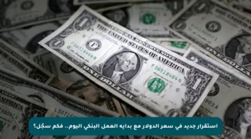 استقرار جديد في سعر الدولار مع بداية العمل البنكي اليوم.. فكم سجّل؟